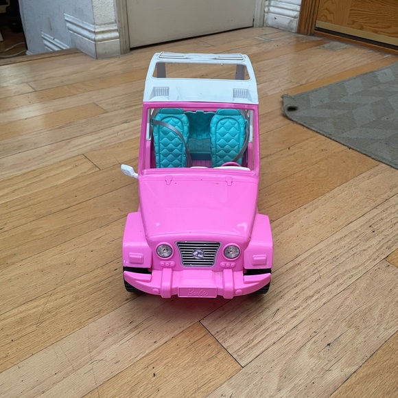 Barbie Doll Jeep Toy Car Pink Mattel. USED! - Picture 3 of 9